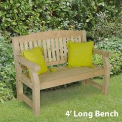 Forest Garden Harvington Bench -Outdoor garden care image 61152