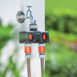 Gardena Threaded Twin Tap Connector 7 Gardena Threaded Twin Tap Connector -Outdoor garden care image 89128
