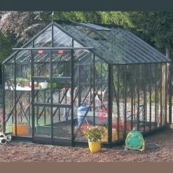 Elite Thyme 8'5" Wide Greenhouse Glass To Ground