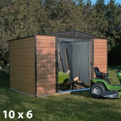 Rowlinson Woodvale Metal Sheds -Outdoor garden care rowoms3 1